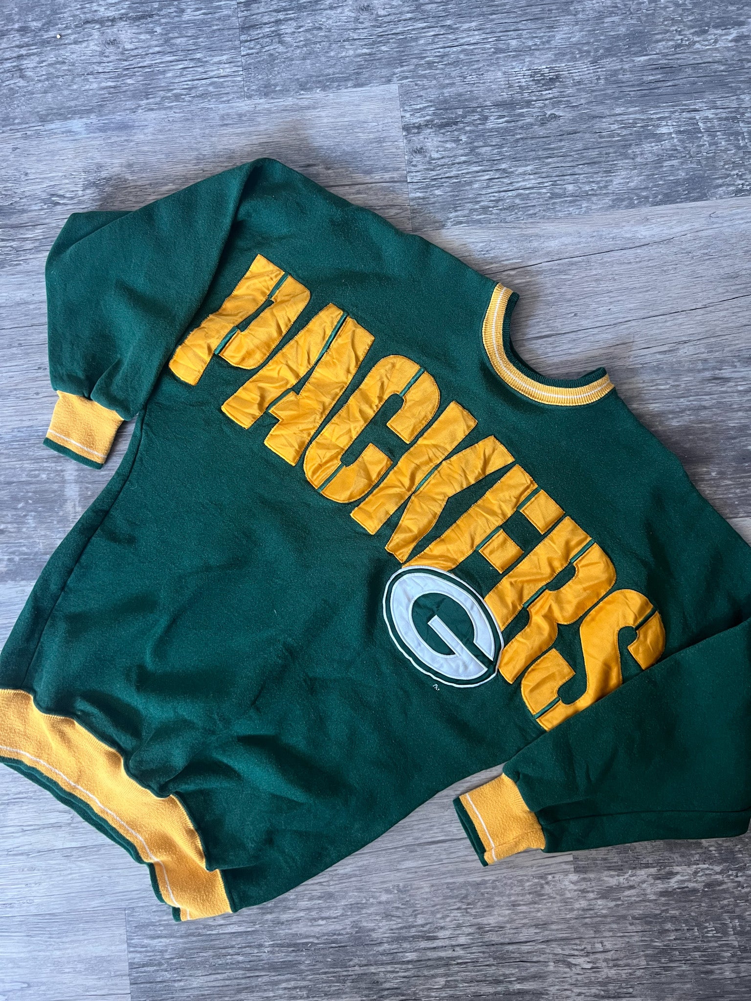 Green bay packers women's crewneck outlet sweatshirt