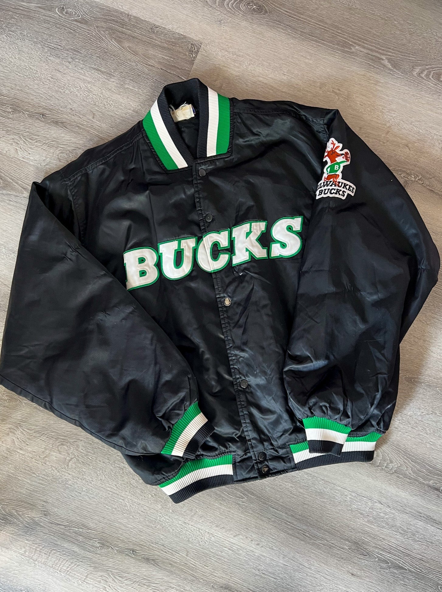 Bomber Green Milwaukee Bucks Satin Jacket - HJacket